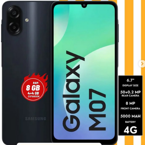 New phones Samsung Galaxy M07 64GB 8GB RAM price in Bahrain