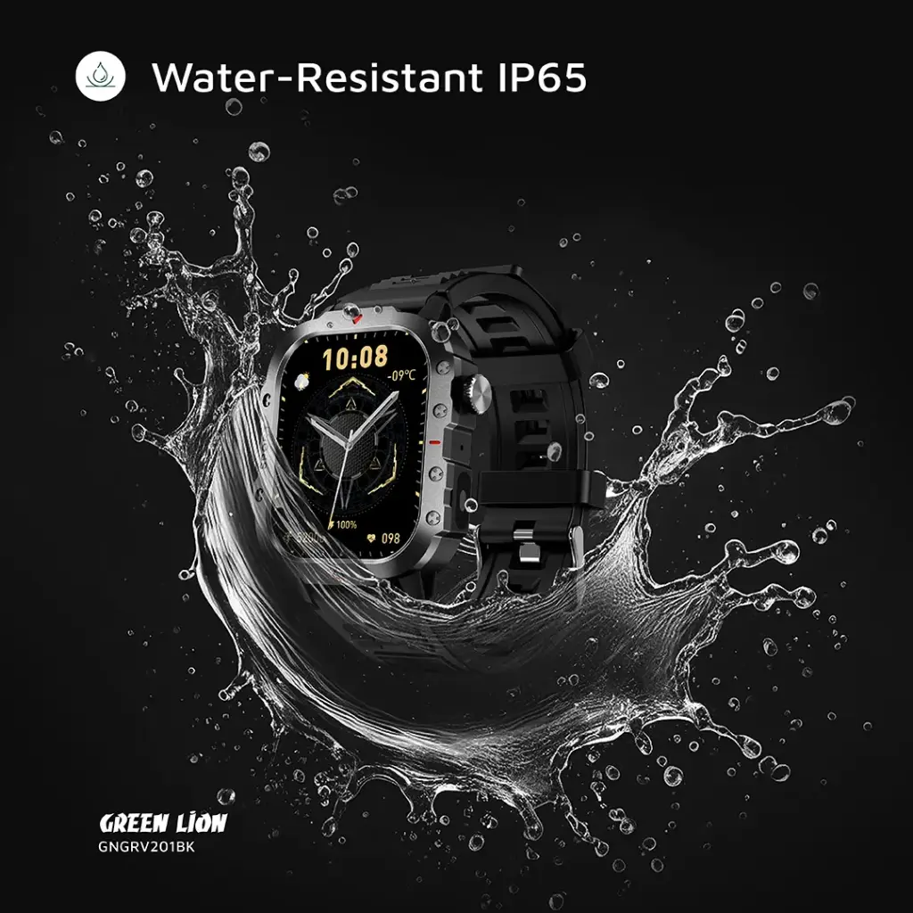 Green Lion Gravix Smart Watch – Black